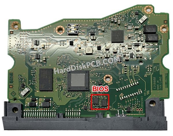 Pasos para cambiar el chip BIOS en 004-0B41785 placa lógica disco duro WD