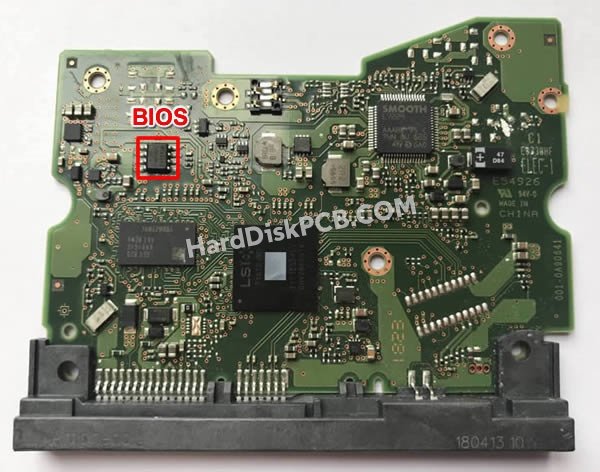 Pasos para cambiar el chip BIOS en 006-0A90641 placa lógica disco duro WD