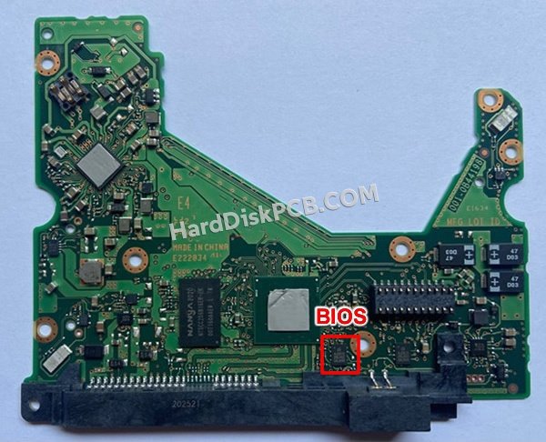 Pasos para cambiar el chip BIOS en 006-0B44198 placa lógica disco duro WD