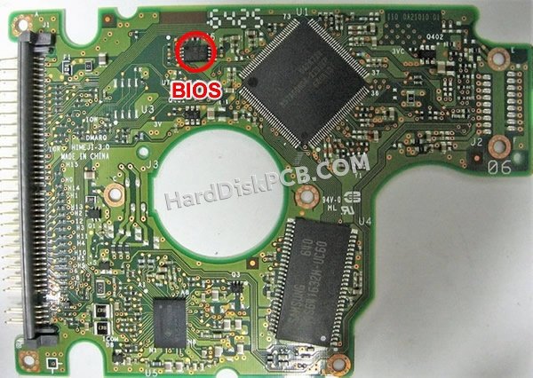 Pasos para cambiar el chip BIOS en 0A26798 placa lógica disco duro Hitachi