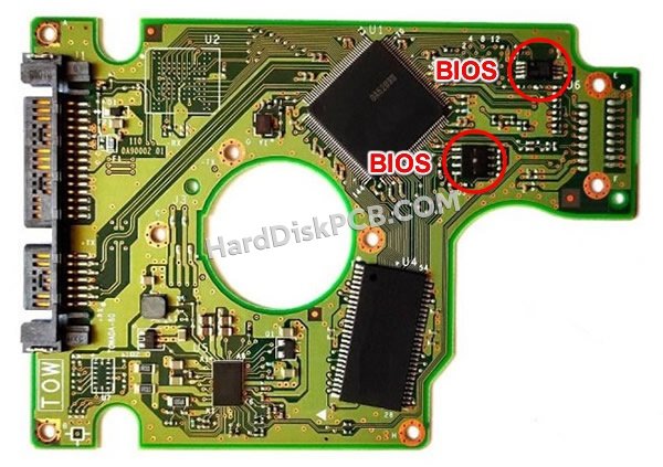 Pasos para cambiar el chip BIOS en 0A53120 placa lógica disco duro Hitachi