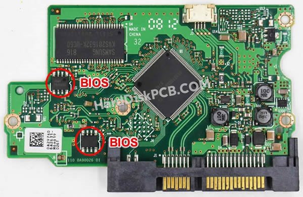 Pasos para cambiar el chip BIOS en 0A53129 placa lógica disco duro Hitachi