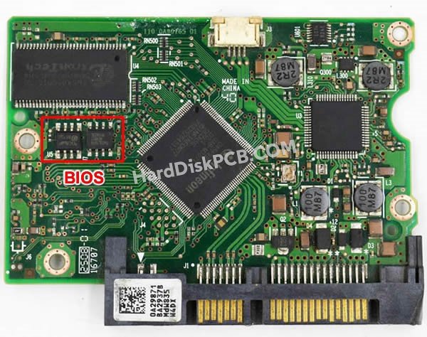Pasos para cambiar el chip BIOS en 0A56992 placa lógica disco duro Hitachi