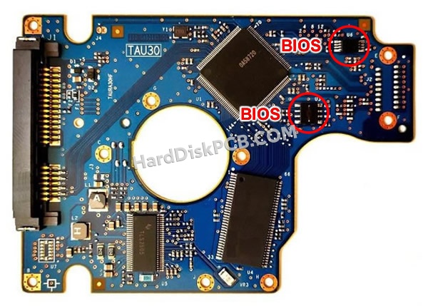 Pasos para cambiar el chip BIOS en 0A58732 placa lógica disco duro Hitachi