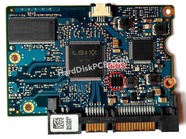 Pasos para cambiar el chip BIOS en 0A71256 placa lógica disco duro Hitachi