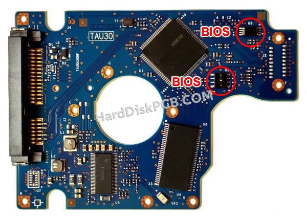 Pasos para cambiar el chip BIOS en 0A71258 placa lógica disco duro Hitachi