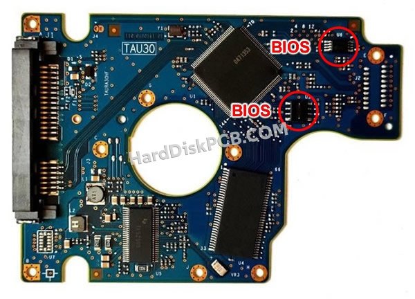 Pasos para cambiar el chip BIOS en 0A71428 placa lógica disco duro Hitachi