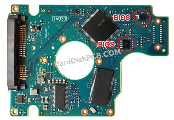 Pasos para cambiar el chip BIOS en 0A71430 placa lógica disco duro Hitachi