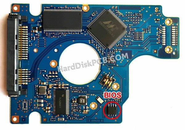 Pasos para cambiar el chip BIOS en 0A75655 placa lógica disco duro Hitachi