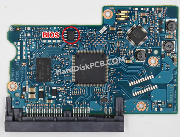 Pasos para cambiar el chip BIOS en 0A90377 placa lógica disco duro Hitachi