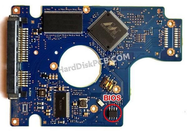 Pasos para cambiar el chip BIOS en 0J11457 placa lógica disco duro Hitachi
