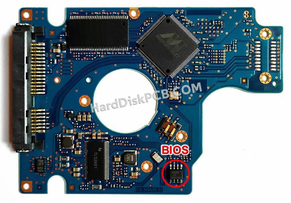 Pasos para cambiar el chip BIOS en 0J11459 placa lógica disco duro Hitachi