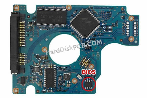 Pasos para cambiar el chip BIOS en 0J11465 placa lógica disco duro Hitachi