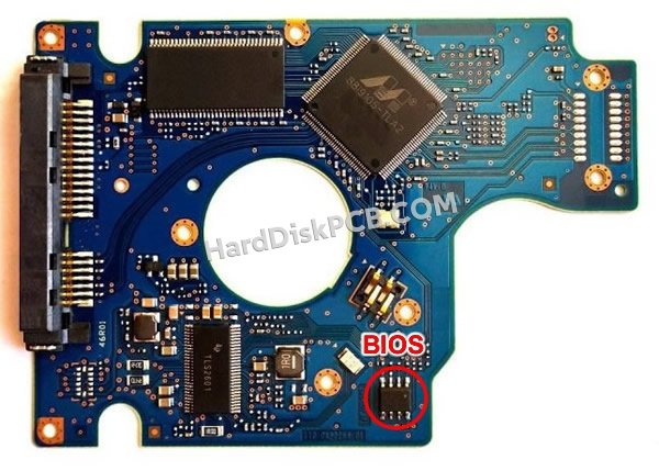Pasos para cambiar el chip BIOS en 0J14315 placa lógica disco duro Hitachi