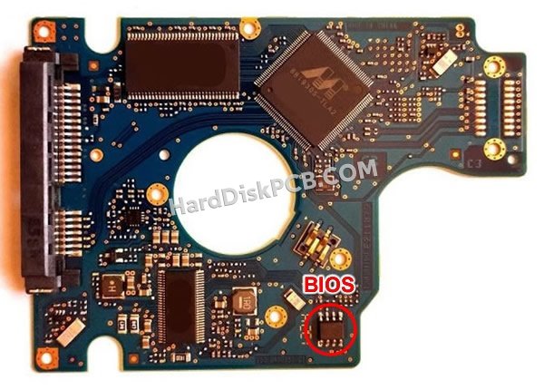 Pasos para cambiar el chip BIOS en 0J14451 placa lógica disco duro Hitachi
