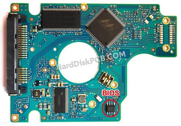 Pasos para cambiar el chip BIOS en 0J14491 placa lógica disco duro Hitachi