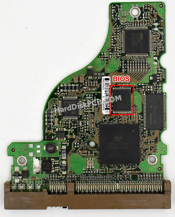 Pasos para cambiar el chip BIOS en 100139362 placa lógica disco duro Seagate