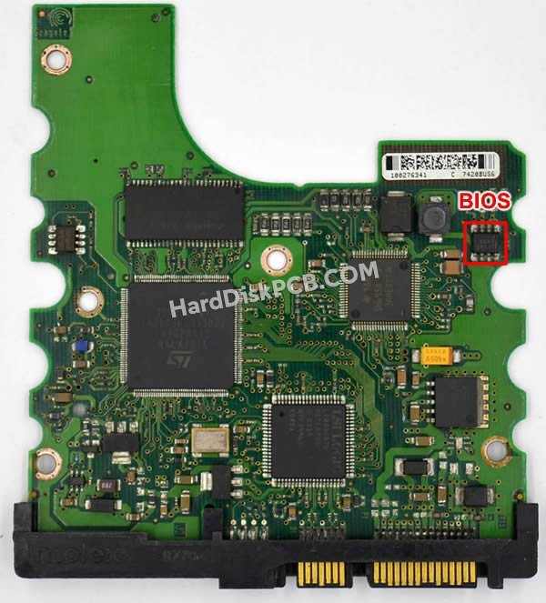 Pasos para cambiar el chip BIOS en 100276340 placa lógica disco duro Seagate
