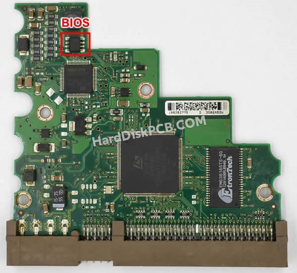 Pasos para cambiar el chip BIOS en 100291893 placa lógica disco duro Seagate