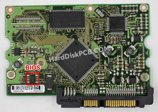 Pasos para cambiar el chip BIOS en 100337233 placa lógica disco duro Seagate