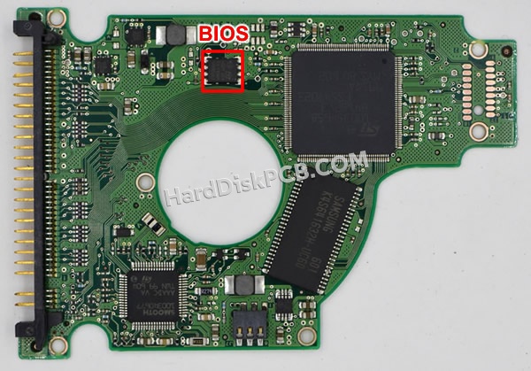 Pasos para cambiar el chip BIOS en 100342240 placa lógica disco duro Seagate