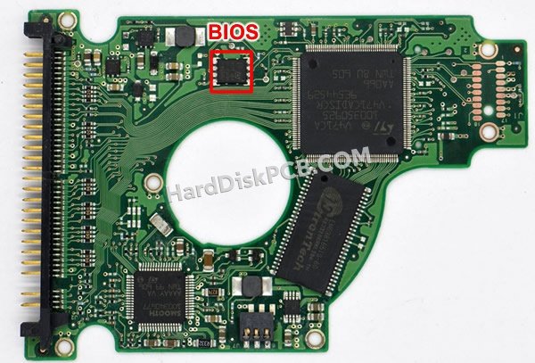 Pasos para cambiar el chip BIOS en 100346102 placa lógica disco duro Seagate