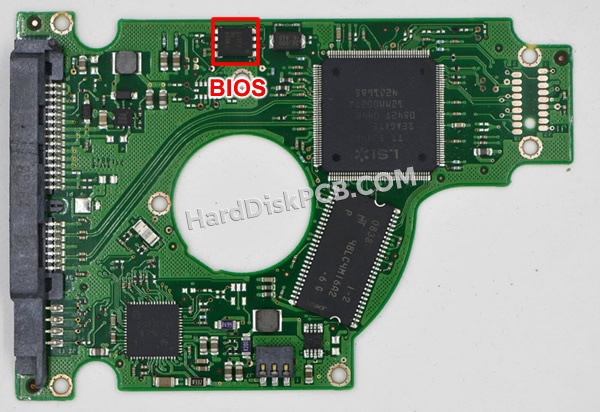 Pasos para cambiar el chip BIOS en 100484444 placa lógica disco duro Seagate