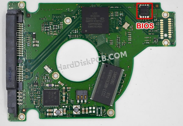 Pasos para cambiar el chip BIOS en 100507727 placa lógica disco duro Seagate