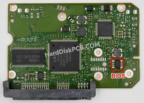 Pasos para cambiar el chip BIOS en 100517995 placa lógica disco duro Seagate