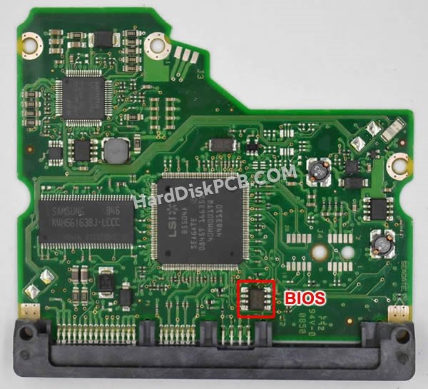 Pasos para cambiar el chip BIOS en 100530756 placa lógica disco duro Seagate