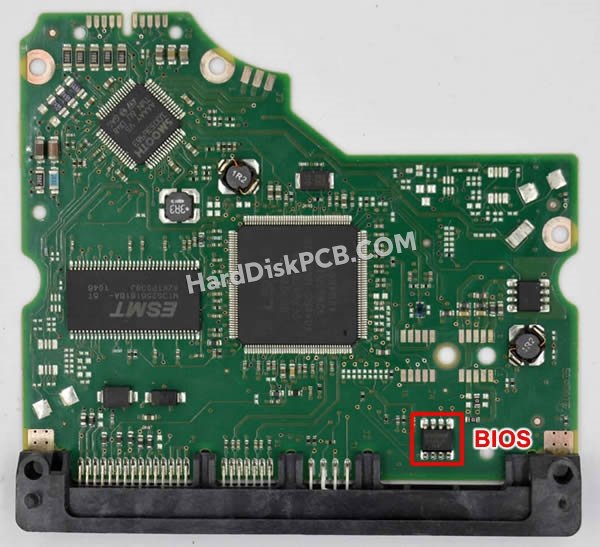 Pasos para cambiar el chip BIOS en 100535537 placa lógica disco duro Seagate