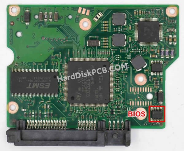 Pasos para cambiar el chip BIOS en 100546571 placa lógica disco duro Seagate