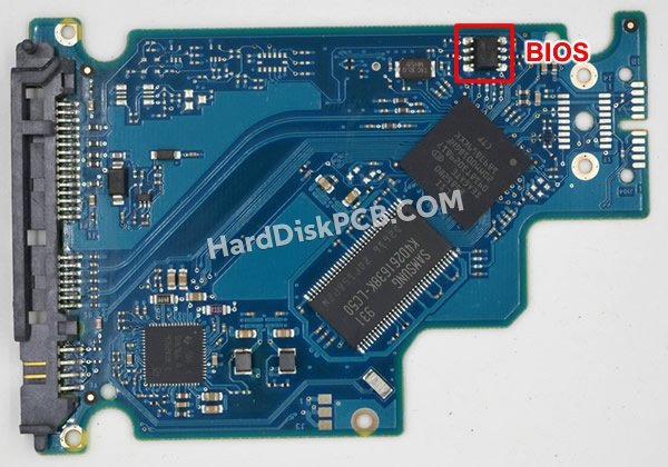 Pasos para cambiar el chip BIOS en 100570750 placa lógica disco duro Seagate