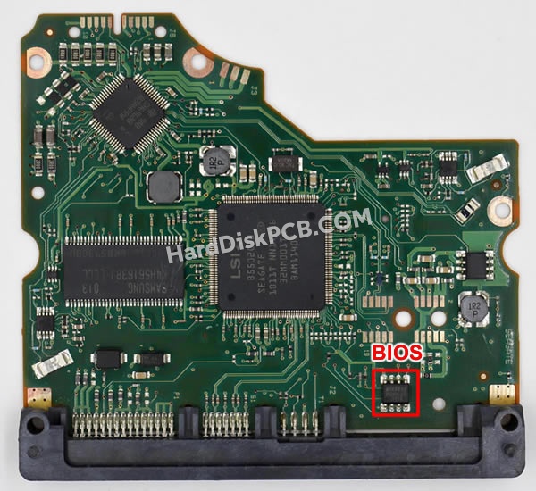 Pasos para cambiar el chip BIOS en 100574451 placa lógica disco duro Seagate