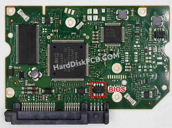 Pasos para cambiar el chip BIOS en 100603470 placa lógica disco duro Seagate