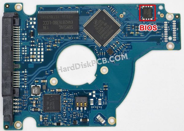 Pasos para cambiar el chip BIOS en 100609264 placa lógica disco duro Seagate