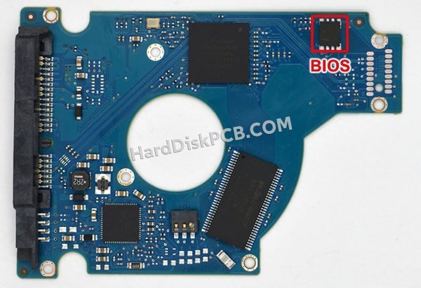 Pasos para cambiar el chip BIOS en 100611631 placa lógica disco duro Seagate