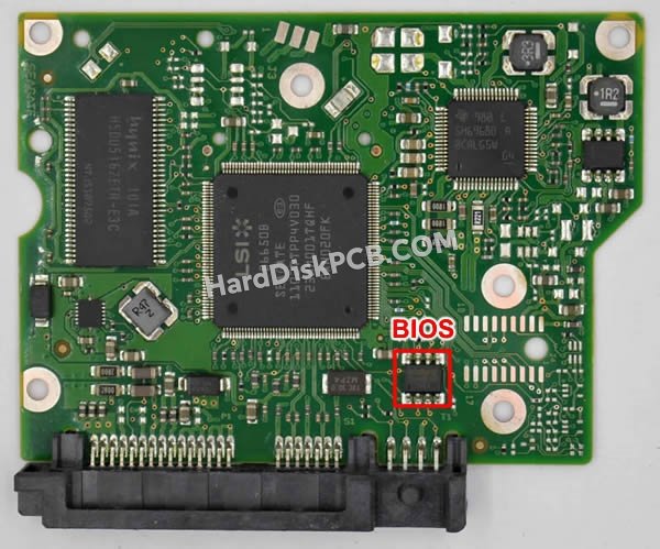 Pasos para cambiar el chip BIOS en 100617465 placa lógica disco duro Seagate
