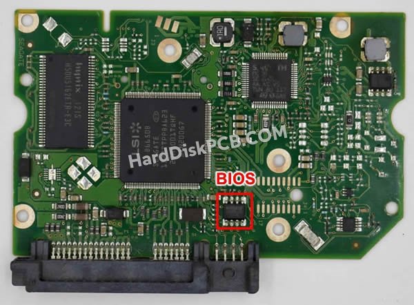Pasos para cambiar el chip BIOS en 100617476 placa lógica disco duro Seagate