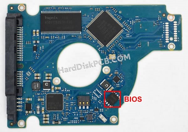 Pasos para cambiar el chip BIOS en 100619769 placa lógica disco duro Seagate