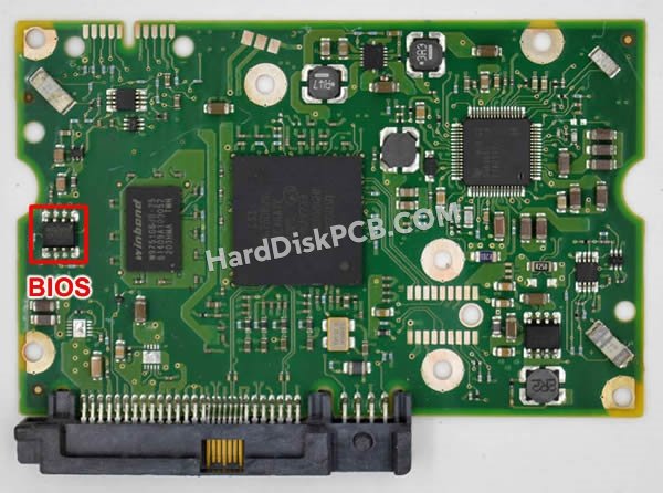 Pasos para cambiar el chip BIOS en 100638869 placa lógica disco duro Seagate