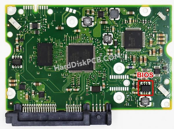 Pasos para cambiar el chip BIOS en 100643297 placa lógica disco duro Seagate