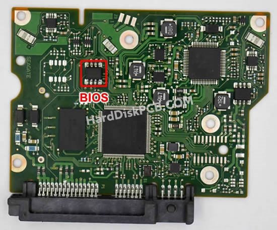 Pasos para cambiar el chip BIOS en 100645422 placa lógica disco duro Seagate