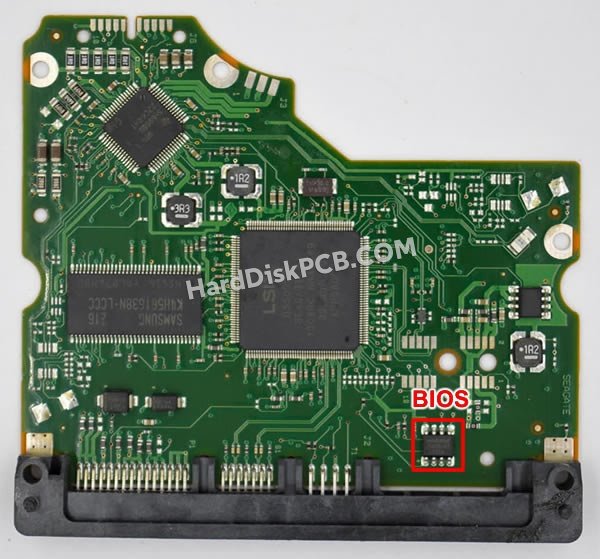 Pasos para cambiar el chip BIOS en 100650117 placa lógica disco duro Seagate