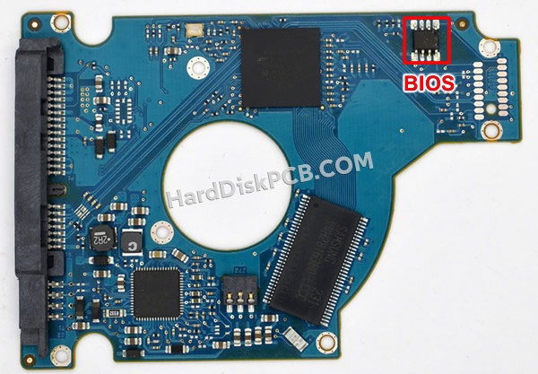 Pasos para cambiar el chip BIOS en 100654403 placa lógica disco duro Seagate