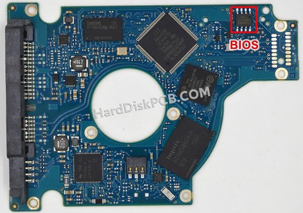 Pasos para cambiar el chip BIOS en 100657576 placa lógica disco duro Seagate