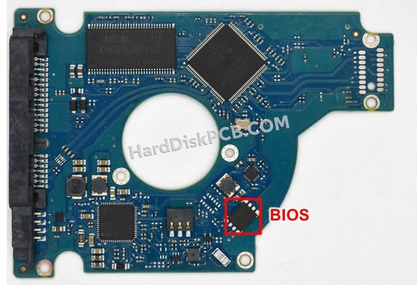 Pasos para cambiar el chip BIOS en 100675229 placa lógica disco duro Seagate