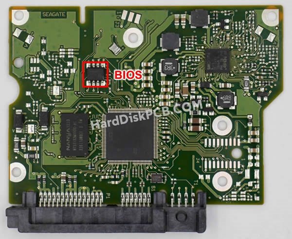Pasos para cambiar el chip BIOS en 100717520 placa lógica disco duro Seagate