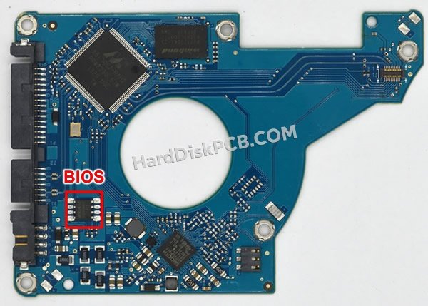 Pasos para cambiar el chip BIOS en 100722214 placa lógica disco duro Seagate