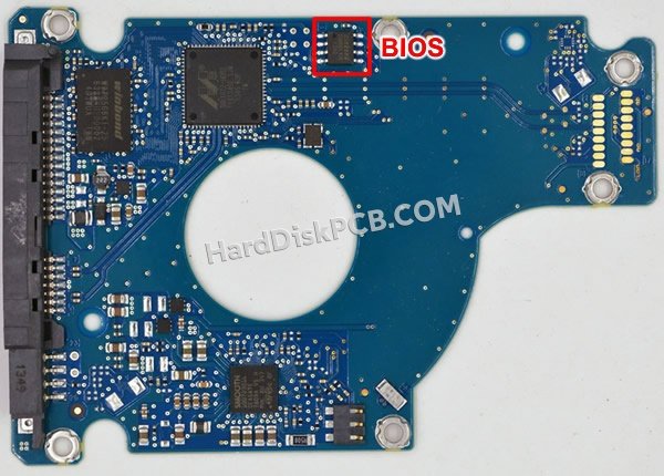 Pasos para cambiar el chip BIOS en 100731207 placa lógica disco duro Seagate
